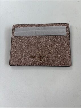 kate spade Rose Gold Glitter Card Holder